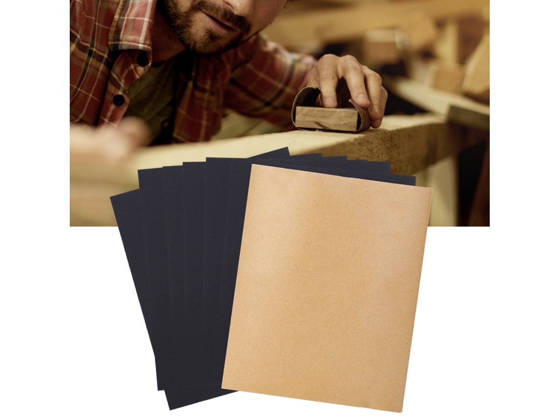 Hoja De Lija De Carburo De Silicio Impermeable Cw 360-2c 100 Piezas Para Lijado Papel Abrasivo
