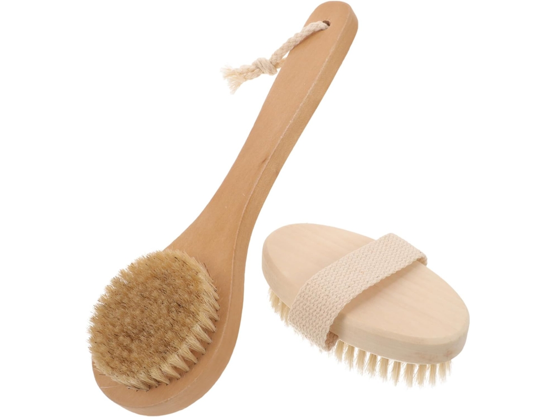 Conjunto De 2 Escovas Esfoliantes Corporais Minkissy Para Banho E Ducha, Para Uma Limpeza Suave Da Pele E Esfoliação