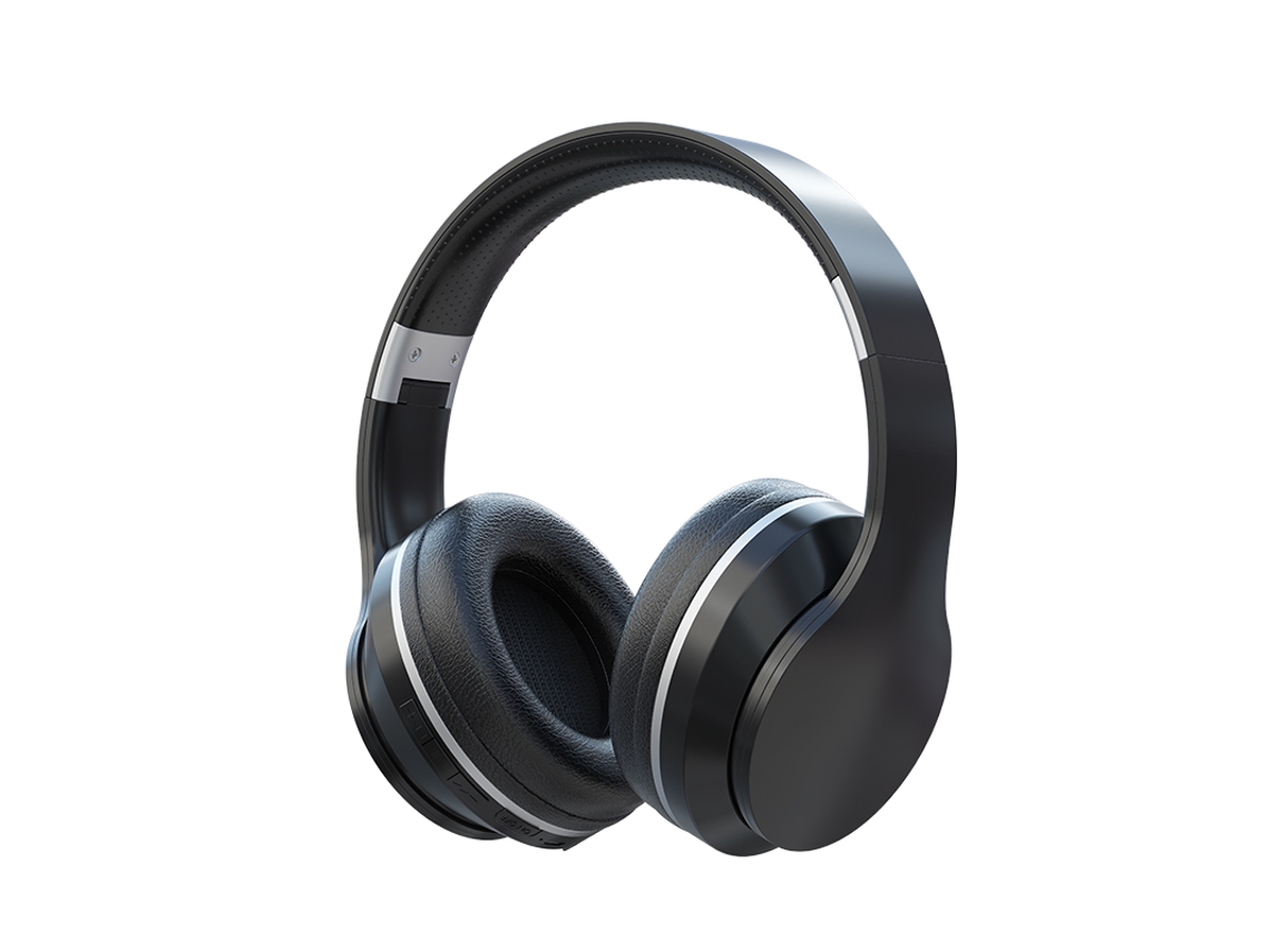 Fones De Ouvido Bluetooth Sem Fio (xk Black) Com Microfone, Cor Gradiente, Controle De Volume E Isolamento De Ruído.