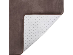 vidaXL Tapete teddy 200x140 cm cinzento-acastanhado