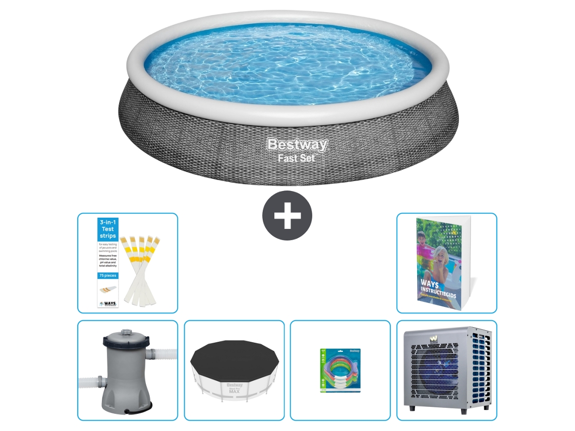 Piscina Bestway Fast Set Redonda 396x84 Cm 5 peças S338 BESTWAY