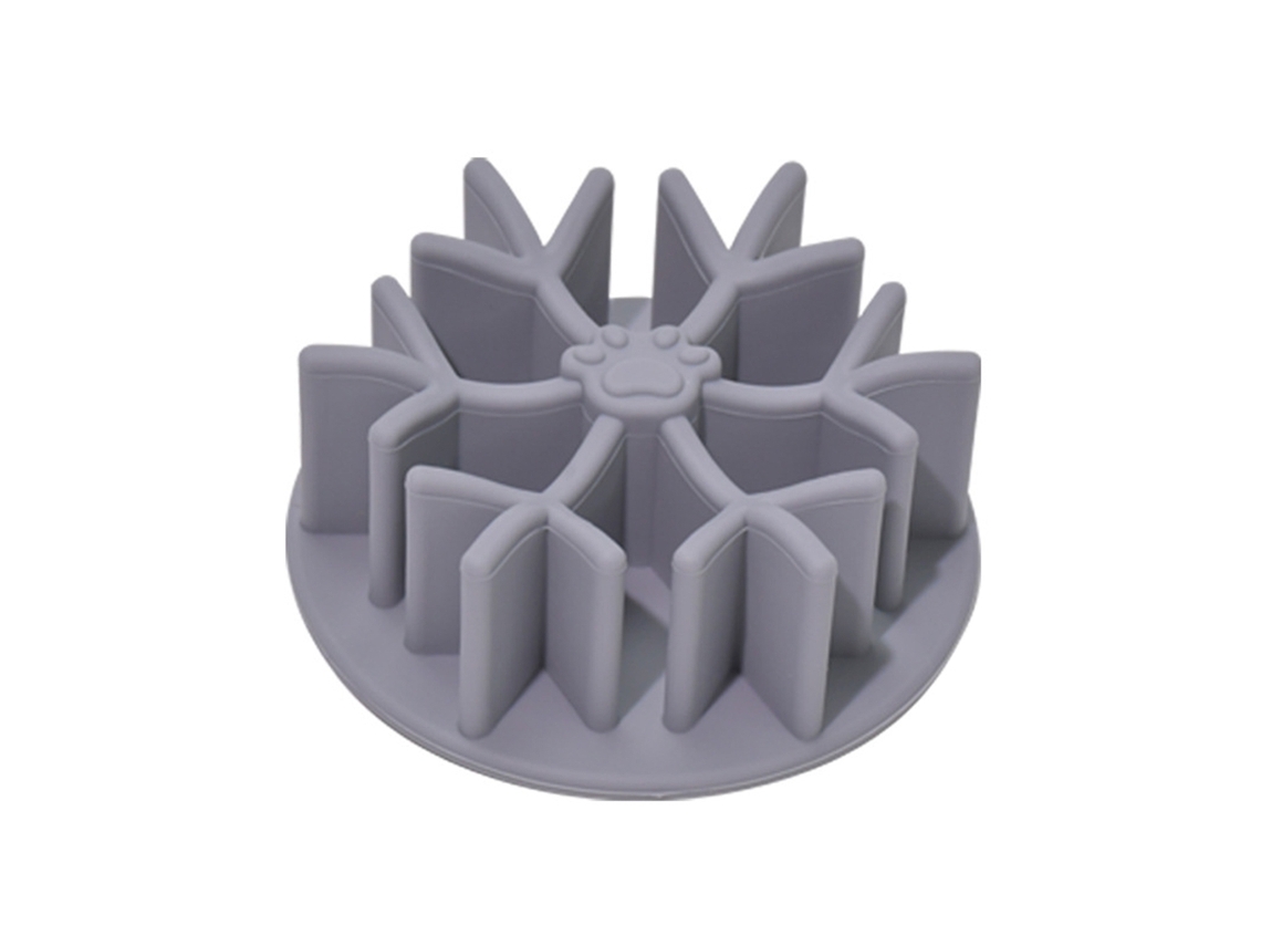 Tigela de Silicone Antiderrapante para Alimentação Lenta de Cães de Grande, Médio e Pequeno Porte AQUAFORGE
