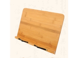 Suporte De Bambu Para Livros De Receitas, Suporte Ajustável Para Cozinha, Suporte Para Leitura Slowmoose