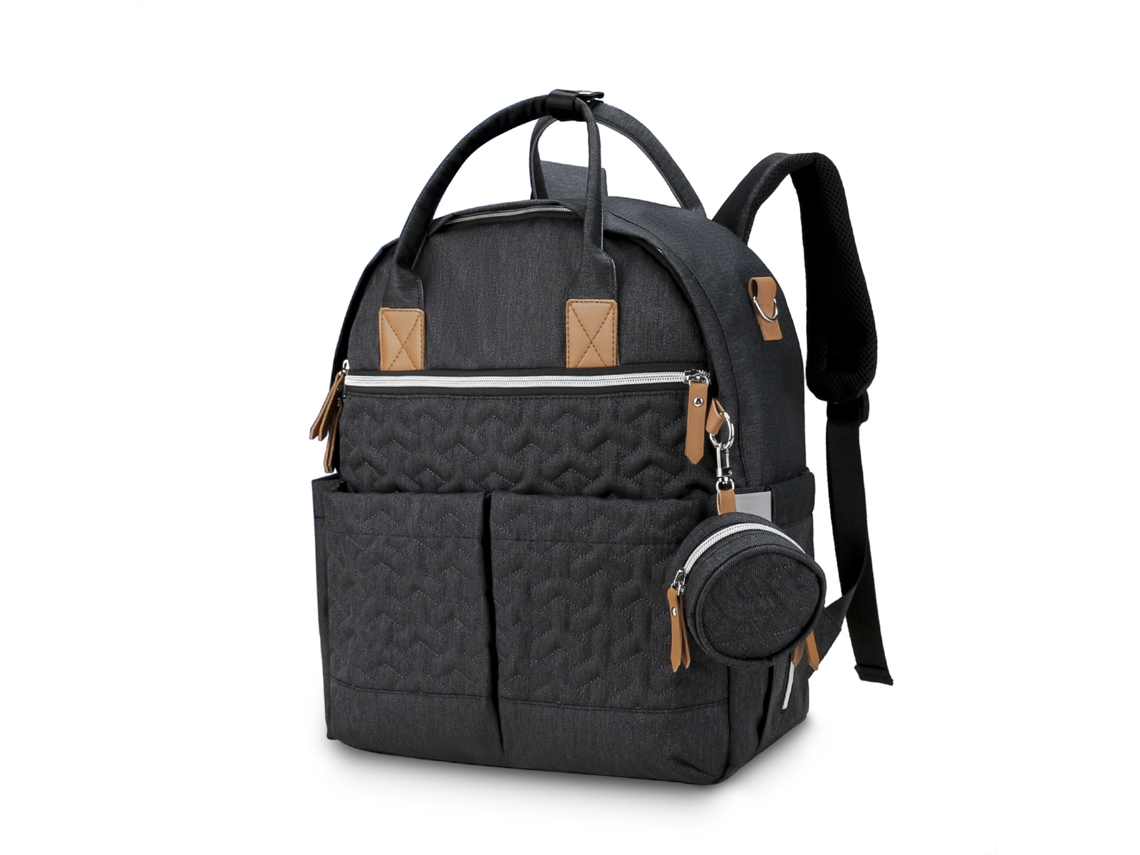 Mochila Multifuncional Para Gestantes E Bebês, Com Grande Capacidade E Impermeável, Ideal Para Atividades Ao Ar Livre.preto Yunzii