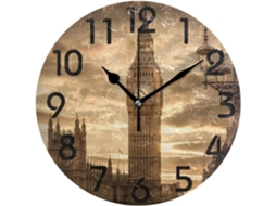 Relógio De Parede Decorativo, Relógios De Parede Modernos Para Escola, Café, Escritório, 25 Cm, Pôr Do Sol O