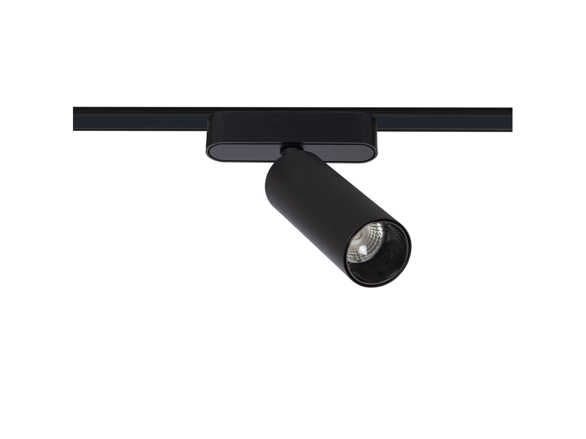 Foco Carril Led Magnético Monofásico 25Mm Super Slim 15W 48V Cri90 Preto Ugr16