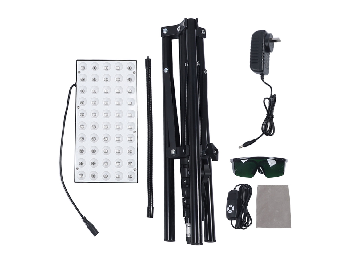 2026 lâmpada Led Infrarrova 660nm 850nm com Base Ajustável e Controlador com Fio para Alívio Muscular em Casa