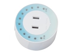 Temporizador de tomada mini para carregador de celular, iPad e eletrodomésticos seguro e econômico S/MARCA