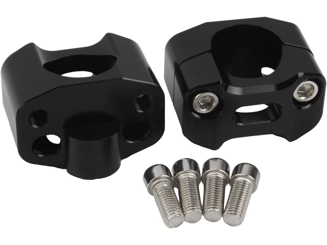 Adaptador Universal para Guidão de Motocicleta Usinado em Cnc 22 Motocicletas 28mm Alumínio Fixação Motos