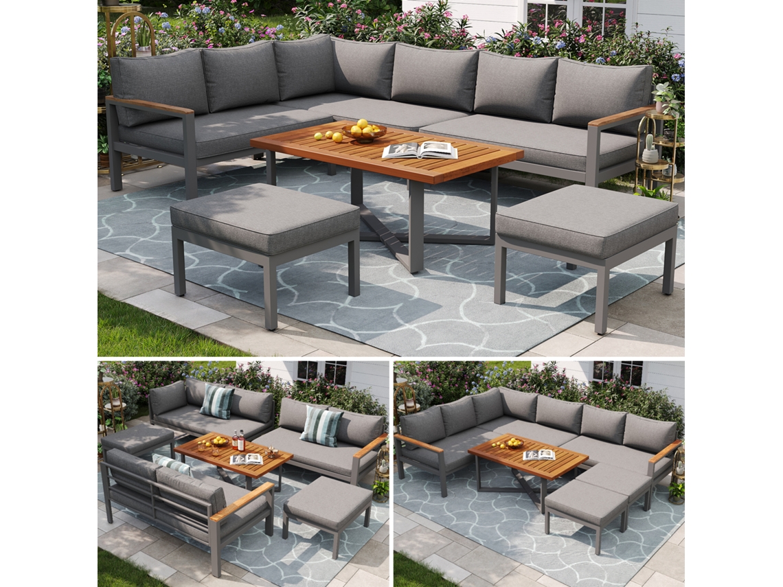 Conjunto Jardim 7-8p, Ferro, À Prova Intempéries.-cy