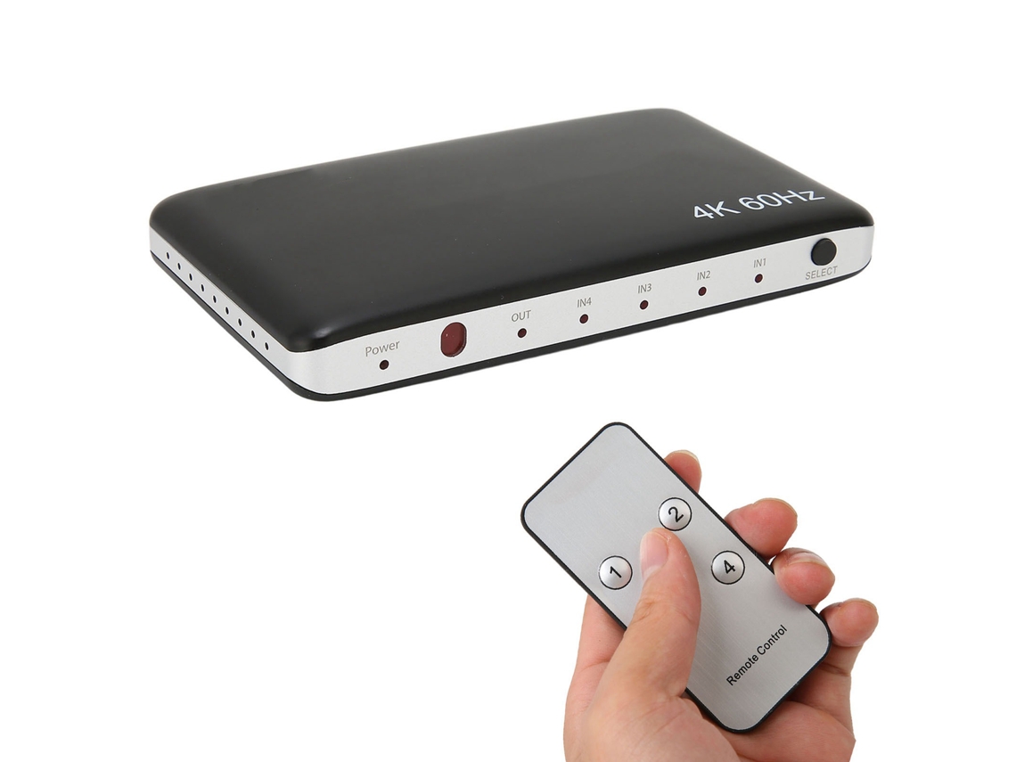 Conversor Hdmi LAXISCREED 4 Entradas 1 Saída 4k 60hz