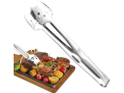 Pinça Para Grelhar Ao Ar Livre, Pinça Para Alimentos Em Aço Inoxidável Clipe Churrasco Resistente Grelhar Com Design