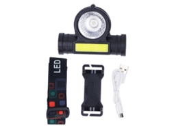 2026 lanterna Frontal Led de Dos Fuentes de Luz Cob Recargable Ultra Brillante para Camping Al Aire Libre Y Pesca Nocturna
