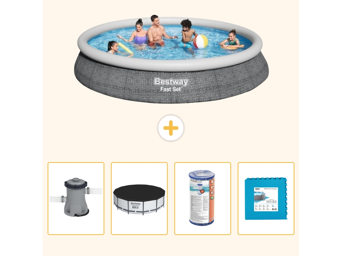 Bestway Piscina Bestway Fast Set Redonda - 457x84 Cm - 5-peças S254
