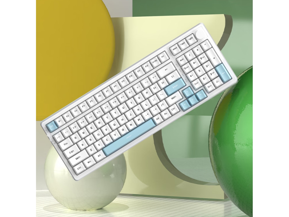 Teclado Mecânico Gamer Sem Fio Tri-mode Ajazz Ak992 Com Interruptores Hot-swappable