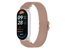 Bracelete para Xiaomi Smart Band 10/9/8 XIAOMOYU em nylon trançado rosa