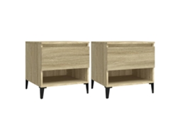 Side Table, Side Tables Vidaxl Marrom Madeira Processada (n/a)