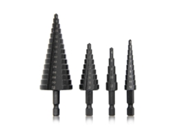 Conjunto De Brocas Escalonadas Com Encaixe Hexagonal Reto, Pretas,