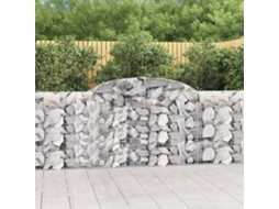 Vidaxl Cestos Gabião Arqueados 6pcs 300x30x100/120cm Ferro Galvanizado