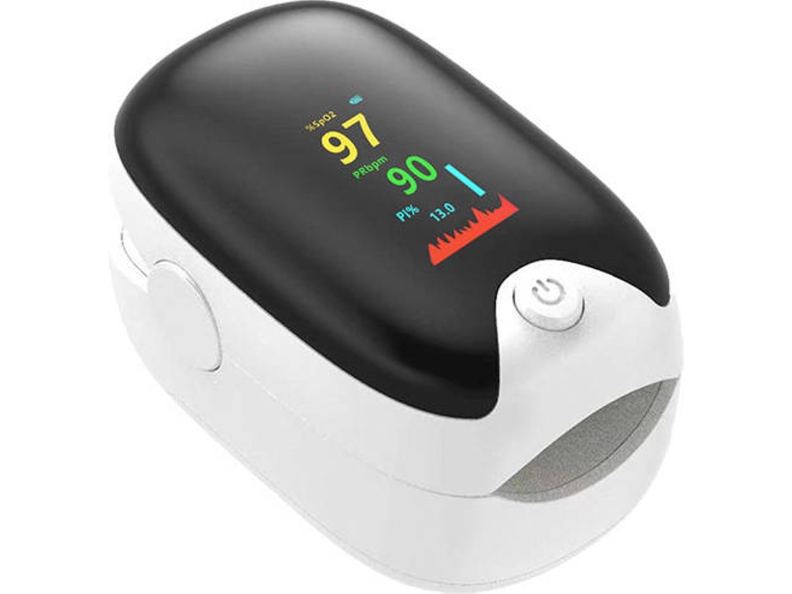 Oxímetro De Pulso Digital Dedal | Medição Precisão Spo2 & Frequência | Tela Colorida | Monitoramento Para Idosos