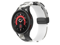 Bracelete Magnética de Dobra para Samsung Galaxy Watch5 Pro, Estilo Camuflado CHABERLU