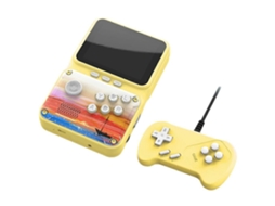 Console De Jogos Retrô Portátil De 2,8 Polegadas Com 500 Jogos, Conexão Av E Suporte Para 2 Jogadores, Ideal Para Presentear Crianças (amarelo).