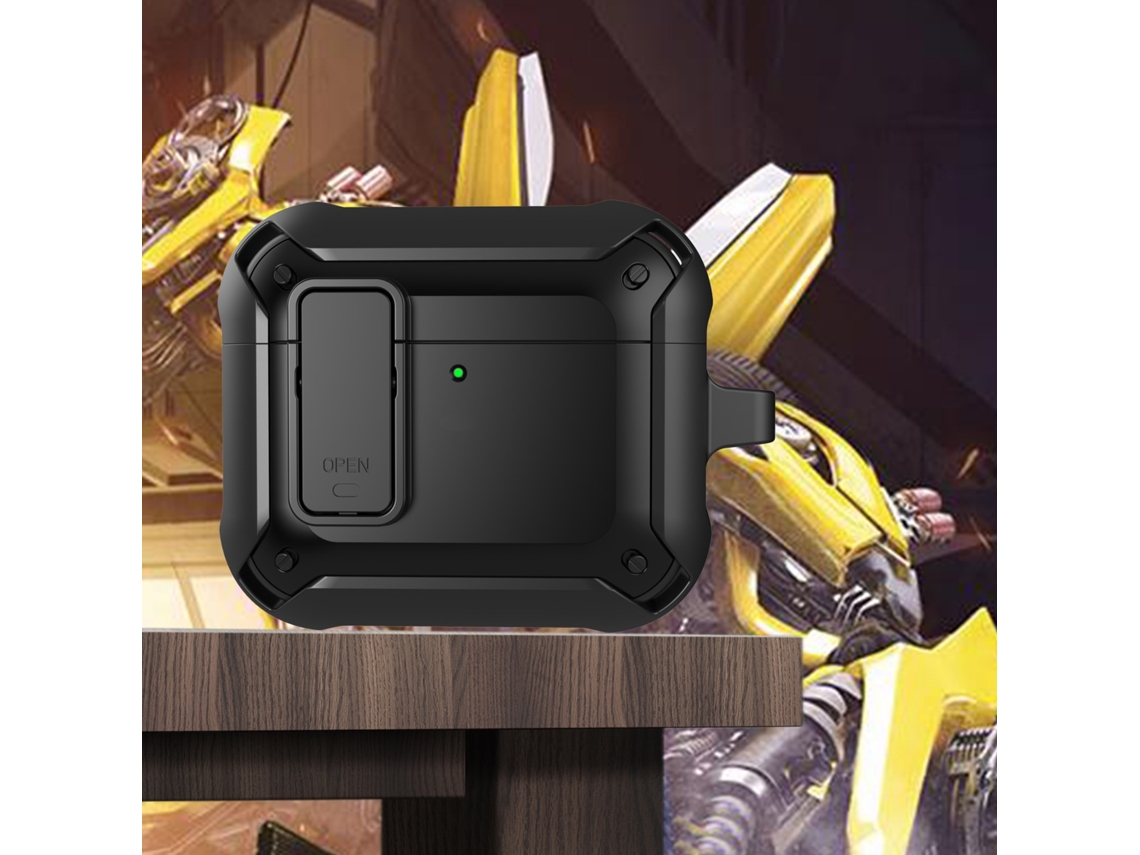 Novo Para Airpods 4 4ª Geração Capa Militar Tpu À Prova De Choque Capa Protetora Rígida De Pc Com Trava De Segurança Capa Para Airpods 4 Cases Vayotoy