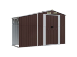 Garden Shed, Garden Sheds Vidaxl Marrom Aço (277 X 107 X 179 Cm)