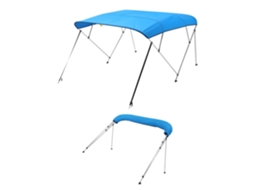 Capota Bimini Dobrável Vevor De 4 Arcos Para Barco, 244 X 216 X 137 Cm, Azul Pacífico
