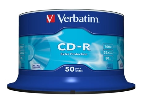 CD-R VERBATIM Ep 700MB Cake50 — 700 MB | 52x | 50 unid.