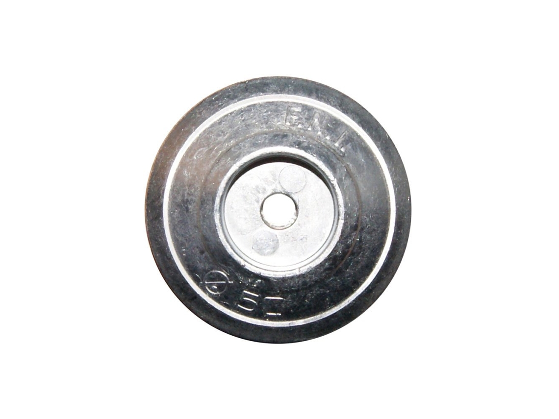 Ânodo Redondo de Alumínio Prateado 125 Mmtecnoseal