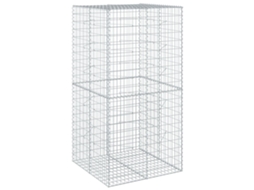 Gabion Basket, Gabion Baskets Vidaxl Prateado Ferro (100 X 100 X 200 Cm)