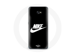 Capa para Samsung Galaxy A3 2017 Nike logotipo Branco Fundo preto