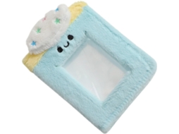 Jojofuny Álbum Foto Em Peluche 3 Bolsas Bleu Mini Livre Foto Fait Principal Pochettes Transparentes Brilhantes
