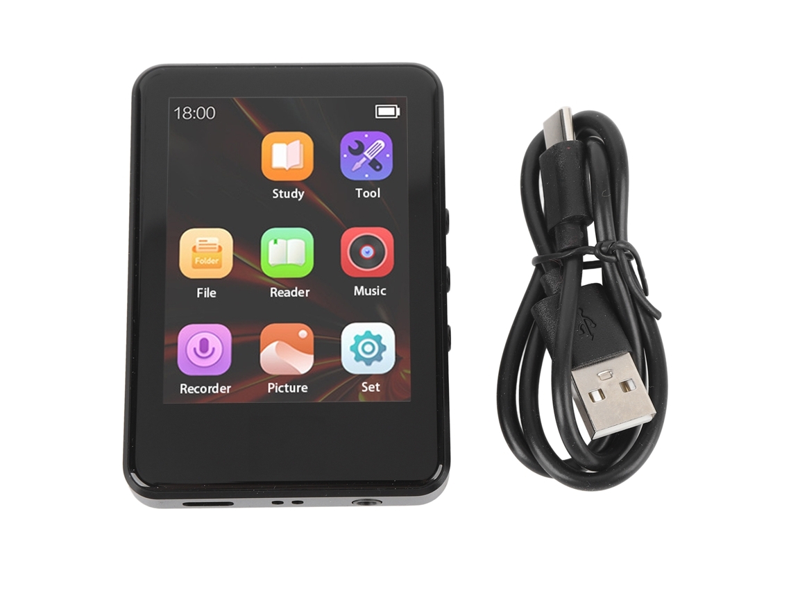 Reprodutor De Mp3 Portátil Com Tela Tática De 2, 8 Polegadas, Alto-falante Bluetooth E Leitor De E-books (sem Marca).
