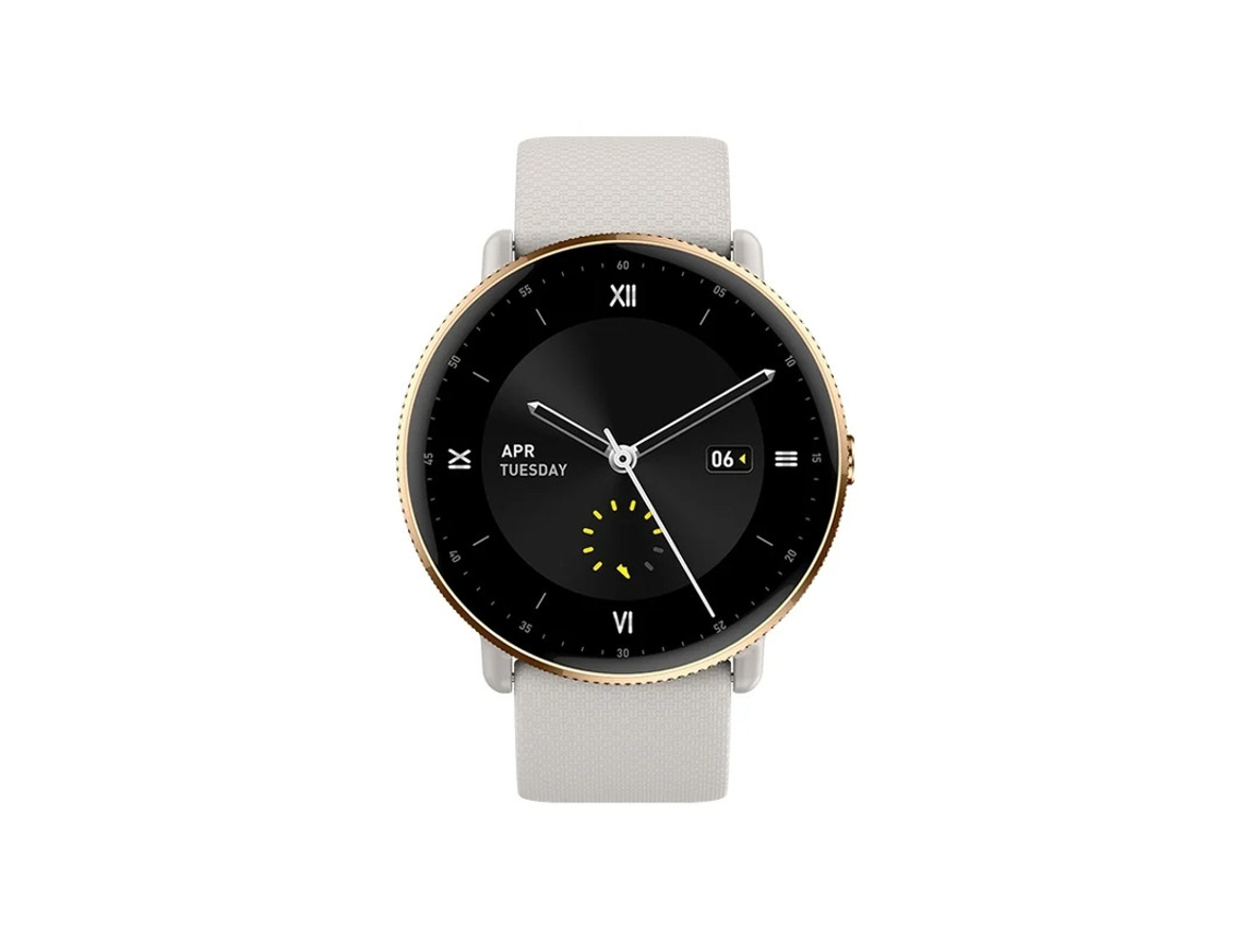 Relógio inteligente fitness Bestvite S61 com chamadas Bluetooth, tela AMOLED de 1,43 polegadas, para homens e mulheres, compatível com Android e iOS, dourado