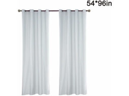 Cortina Impermeável Para Exterior , Branca Com Fecho De Fivela, Transparente, 54 X 96 Cm Aquaforge (1 Unidade)