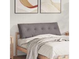 Vidaxl Travesseiro Para Costas Cinzento-acastanhado 140 X 19 X 50 Cm