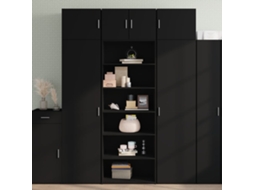 Vidaxl Armário Alto 70x41x185 Cm Derivados De Madeira Preto