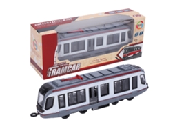 Primerox brinquedo Carro Retrocesso com Luz e Som Modelo de Liga 1:90 para Crianças Branco