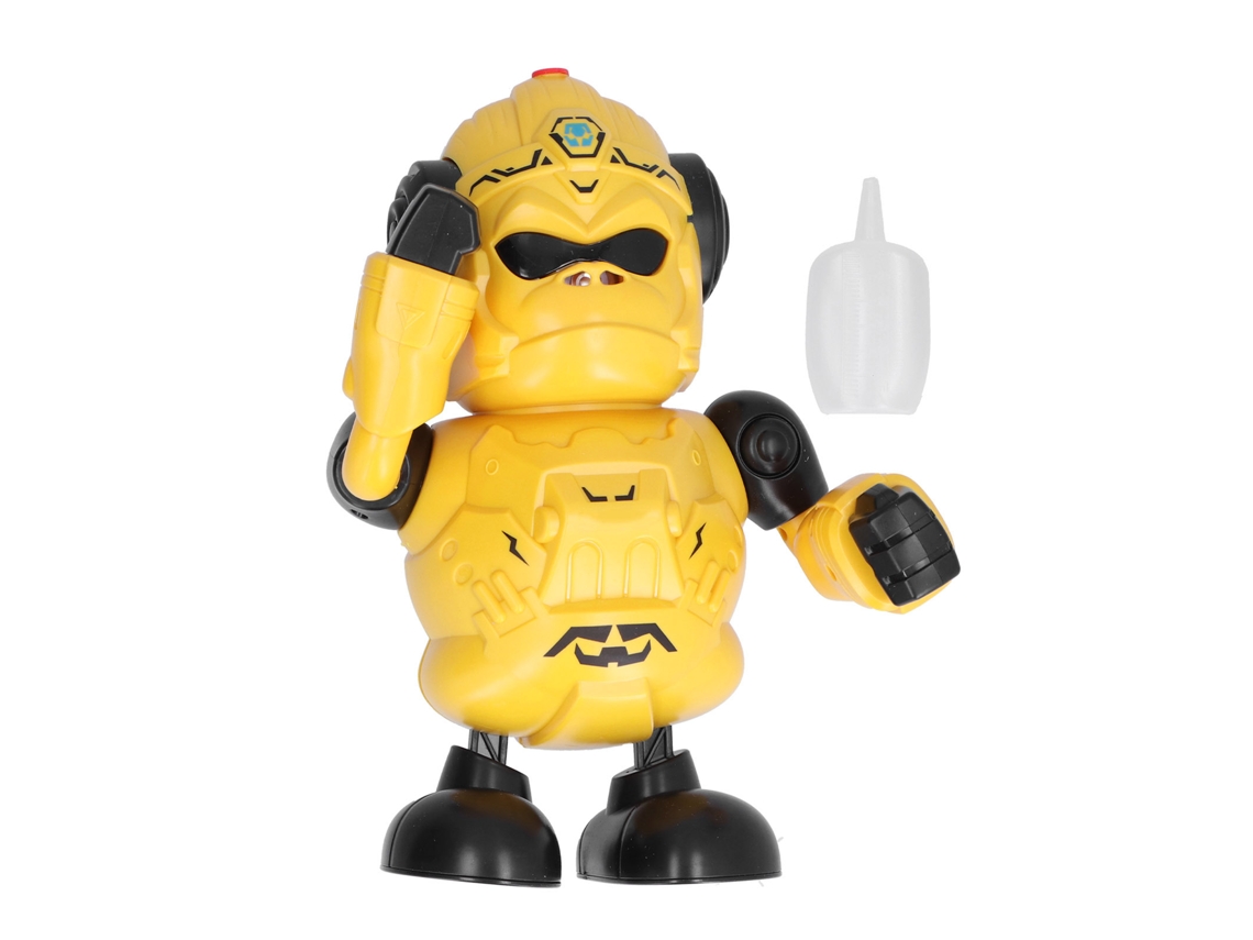 Brinquedo Robô Gorila Para Crianças Com Spray De Névoa, Luzes E Sons, Presente Com Olhos Led Amarelos