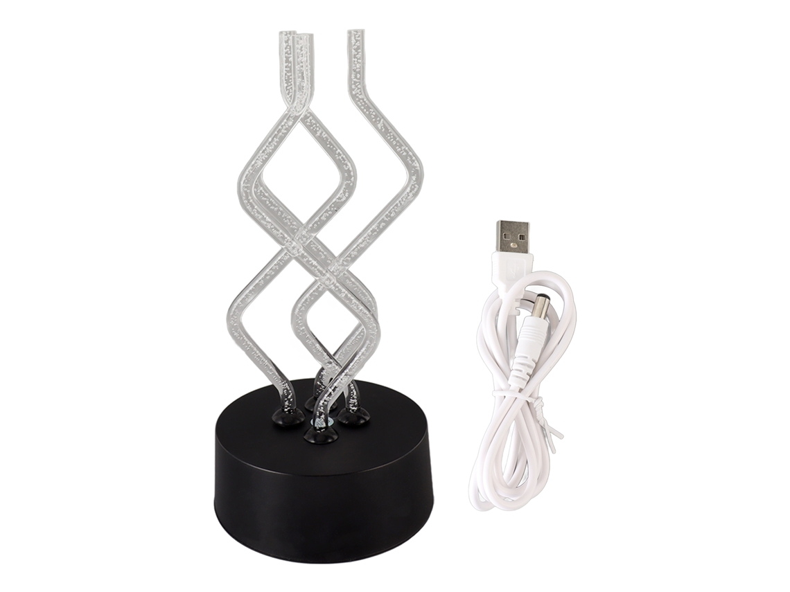 2026 lâmpada de Mesa Led com Bolhas, Mudança de Cor e Palito Giratório Dançante, Luz Noturna Usb Criativa Decorativa para Casa, Bar, Escritório