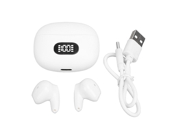 Ats auriculares Traductor Simultáneo com Som Estéreo para Estudo e Viagem, Traductor Offline, Branco
