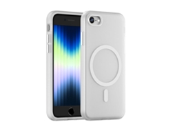 Capa Híbrida Translúcida Para Iphone Se 2022/2020/8 - Tpu E Pc Com Magsafe | Fosca - Branca