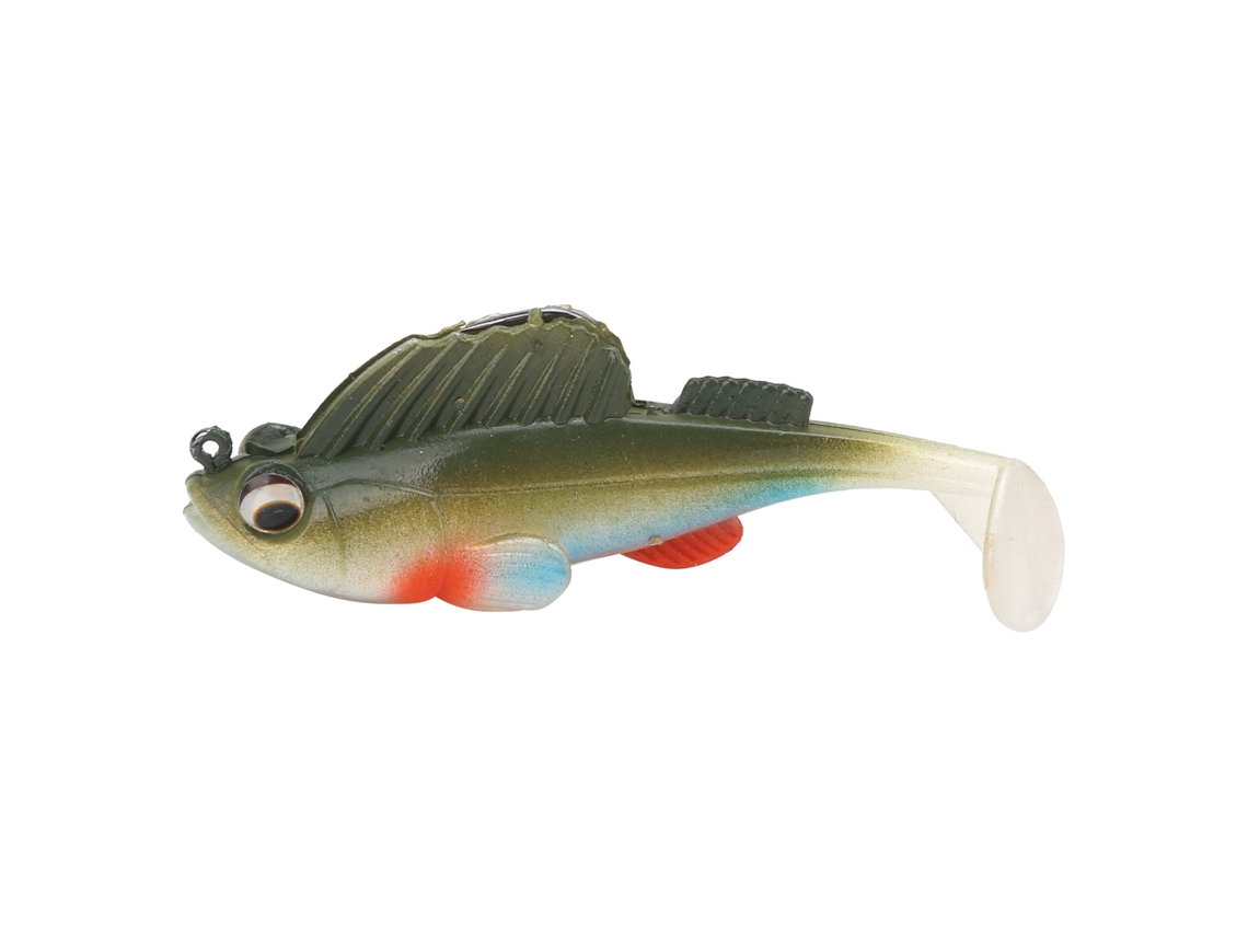 Soft Bait Lure (anti-snagging, Deep Diving) Jumping Fish With Hook Soft Bait Black King Kong Hook 75mm/13g Dark Green