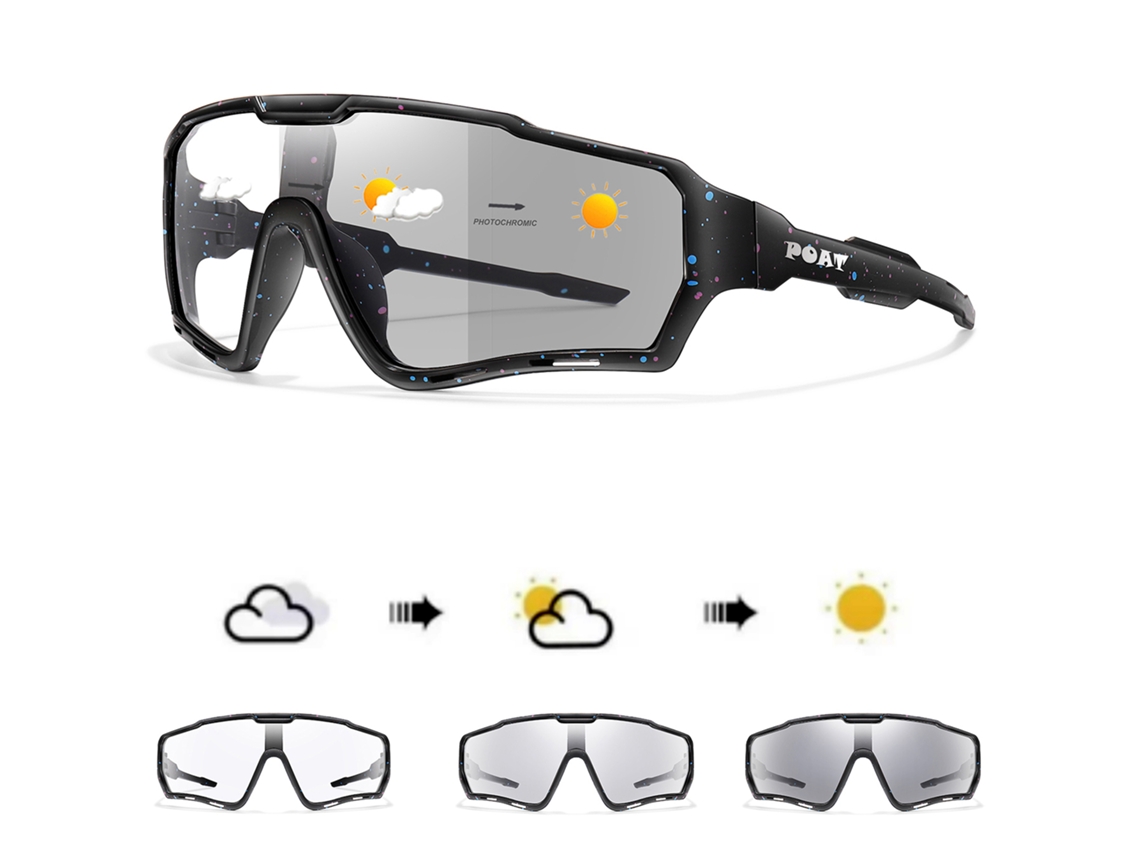 (estilo 2) Óculos De Sol Fotocromáticos, Proteção Uv400, Material De Polímero Tr-90