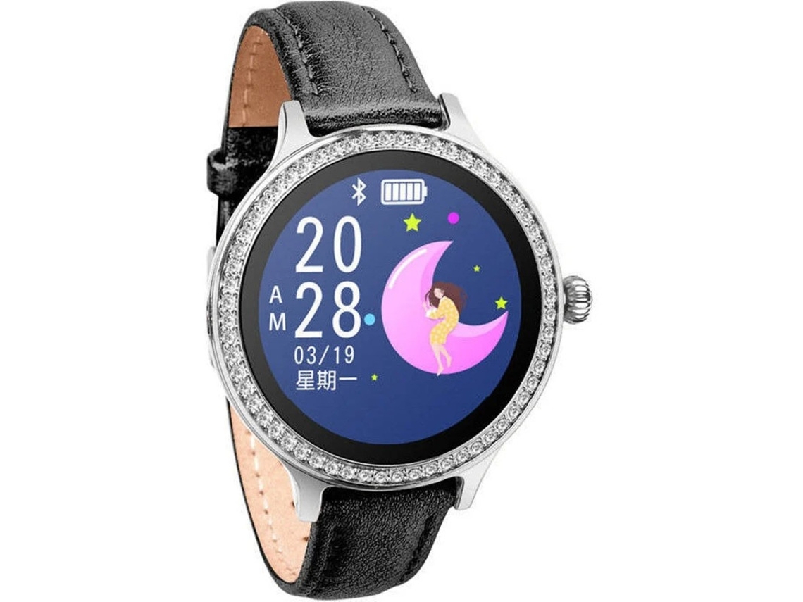 Smartwatch Com Pressão Arterial / Frequência Cardíaca / Monitor Ip68 À Prova Dágua Touch Screen Fitness Tracker Yizhood (preto)