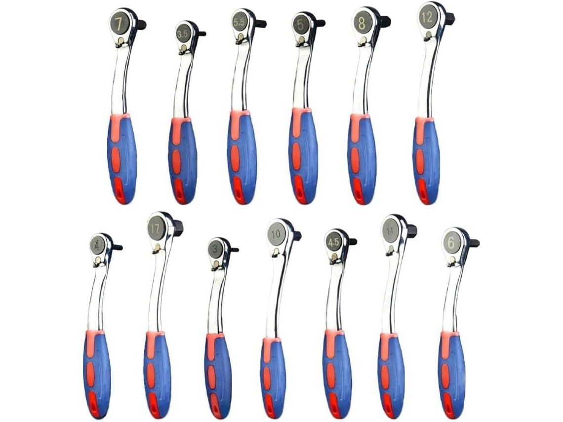Chave De 72 Dentes Com Em Aço Temperado Cabo Emborrachado (10 Mm)