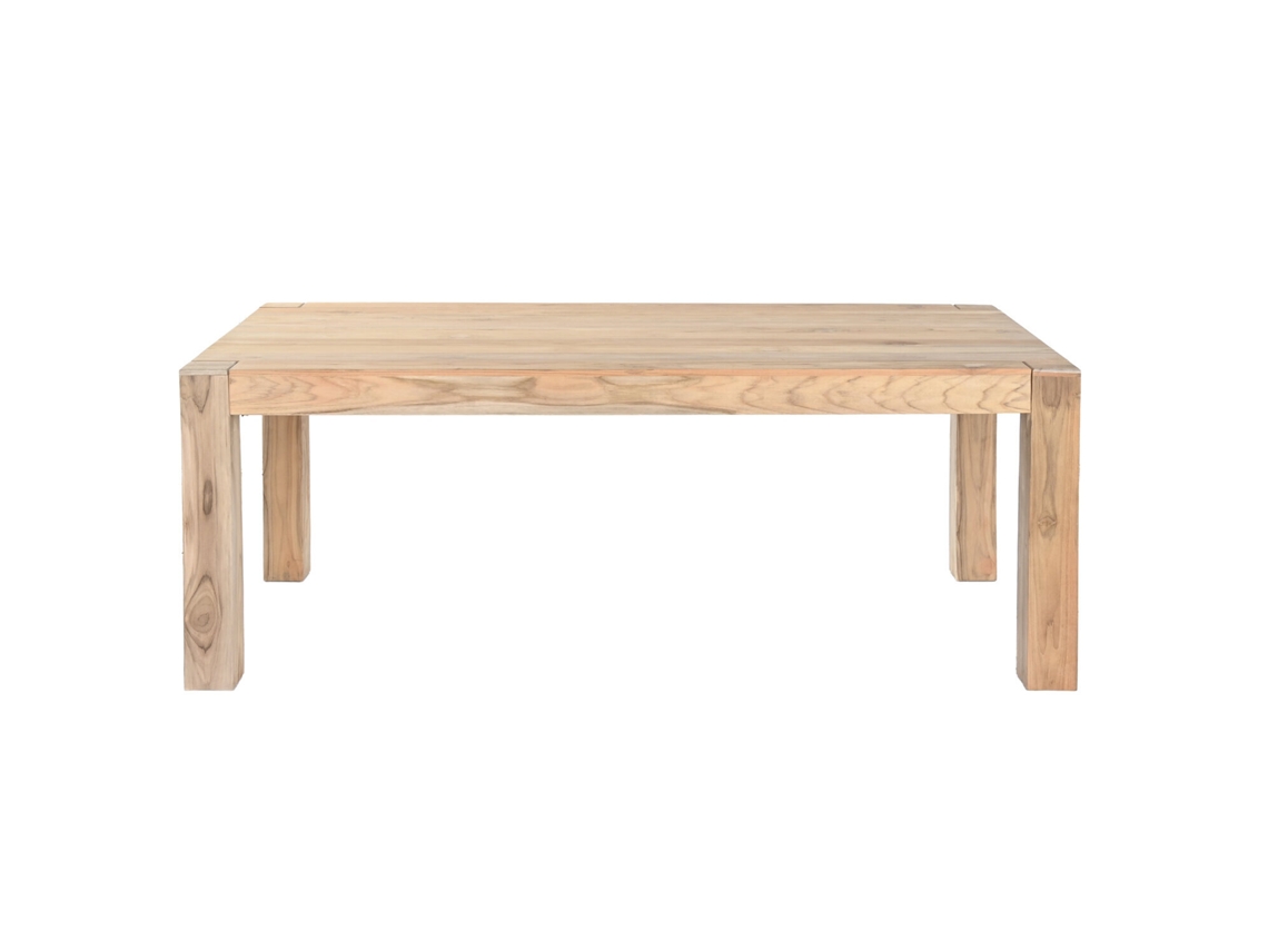 Mesa de Jantar em Teca Marrom, 200x100x76cm ALEXANDRA HOUSE LIVING