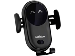 Suporte De Carregador Sem Fio Para Carro Smart Com Sensor Automático 10w Carregamento Rápido Qi
